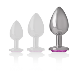 INTENSE PLUG ANAL EN METAL ALUMINIUM COEUR ROSE TAILLE L
