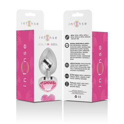 INTENSE PLUG ANAL EN METAL ALUMINIUM COEUR ROSE TAILLE L