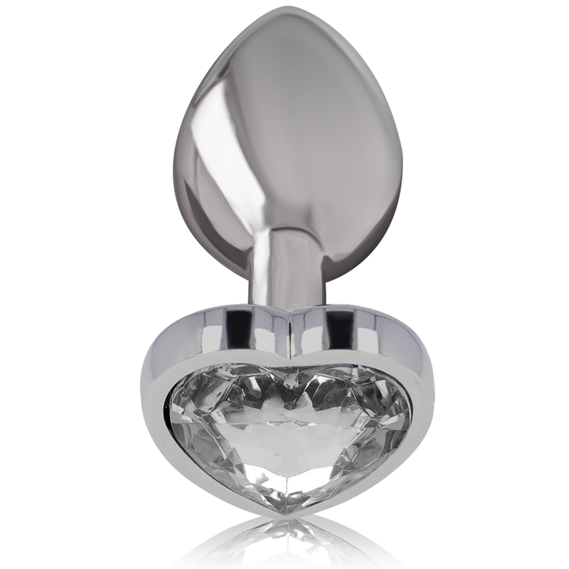 INTENSE PLUG ANAL METAL ALUMINIUM COEUR BLANC TAILLE M