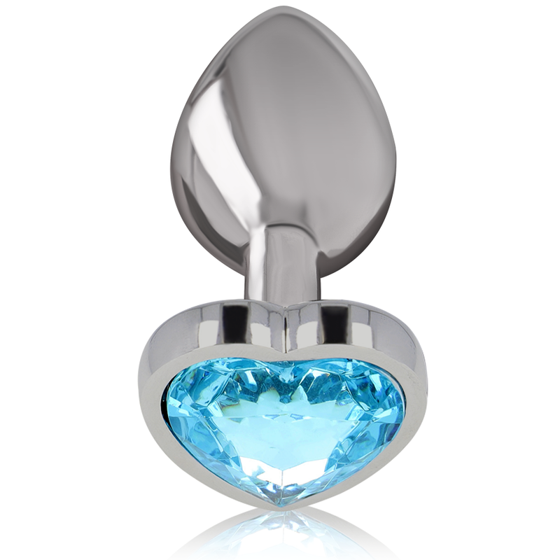 INTENSE PLUG ANAL METAL ALUMINIUM COEUR BLEU TAILLE S