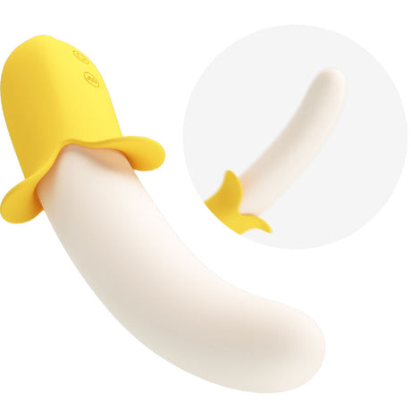 Vibrateur va-et-vient 7 modes silicone — texture visible