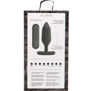 JE JOUE VIBRATEUR PLUG ANAL ONYX NOIR