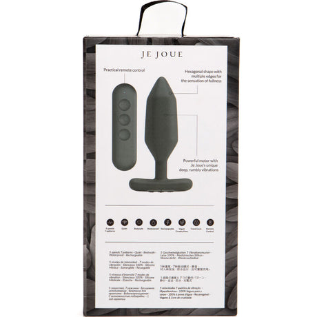 JE JOUE VIBRATEUR PLUG ANAL ONYX NOIR