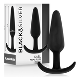 BLACKSILVER PLUG ANAL EN SILICONE KAEL AVEC POIGNEE MOYENNE
