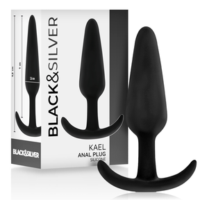 BLACKSILVER PLUG ANAL EN SILICONE KAEL AVEC POIGNEE MOYENNE