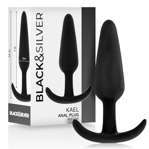 BLACKSILVER PLUG ANAL EN SILICONE KAEL AVEC POIGNEE MOYENNE
