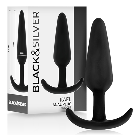 BLACKSILVER PLUG ANAL EN SILICONE KAEL AVEC POIGNEE MOYENNE