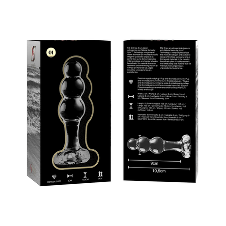 NEBULA SERIES BY IBIZA MODELO 1 PLUG CRISTAL TRANSPARENTE 105 CM O 3 CM