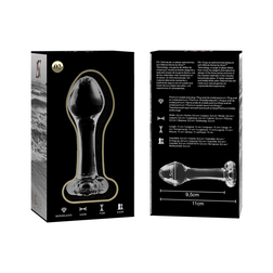 NEBULA SERIES BY IBIZA MODELO 2 PLUG CRISTAL TRANSPARENTE 11 CM O 35 CM
