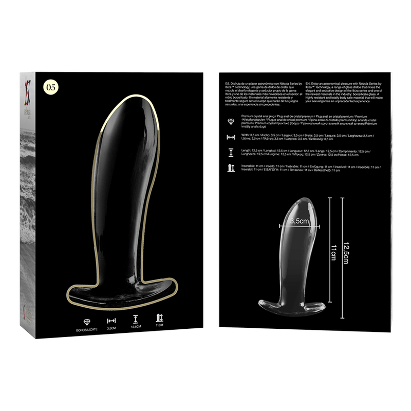 NEBULA SERIES BY IBIZA MODELO 5 PLUG CRISTAL TRANSPARENTE 125 CM O 35 CM