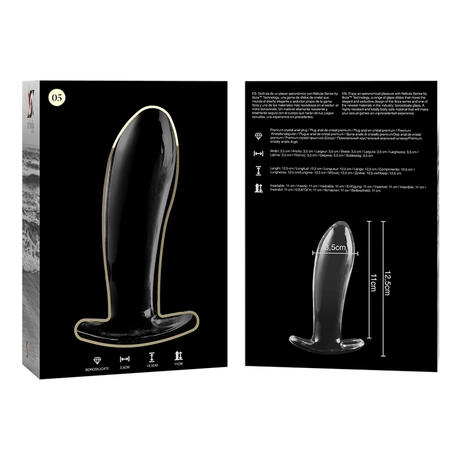 NEBULA SERIES BY IBIZA MODELO 5 PLUG CRISTAL TRANSPARENTE 125 CM O 35 CM