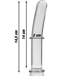 Gode en verre 14,5 cm — vue détaillée