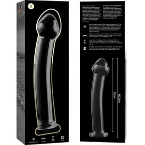 Gode en verre Ø 3 cm épais 16 cm — en situation