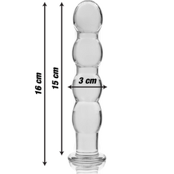 Gode verre 4 boules graduées 16,5 cm — Nebula N.10