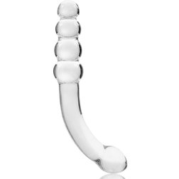Gode verre courbé double embout prostate 18,5 cm — Nebula Modèle 14