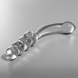 Gode verre courbé double embout prostate 18,5 cm — Nebula Modèle 14
