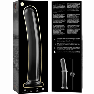 Gode verre courbé 18,5 cm Ø 3 cm — en situation