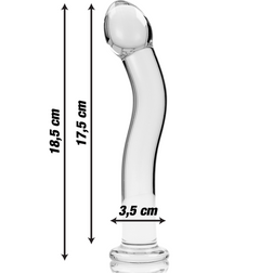 Gode en verre 18,5 cm Ø 3,5 cm — Nebula N.18