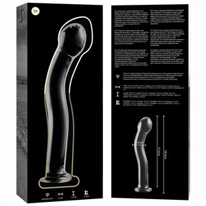 Gode en verre 18,5 cm Ø 3,5 cm — en situation