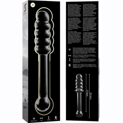 Gode verre double embout ondulé 20,5 cm — Nebula N.20