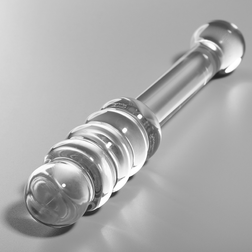 Gode verre double embout ondulé 20,5 cm — Nebula N.20