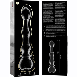 Gode en verre 20,5 cm Ø 3,5 cm format long — Nebula N.21