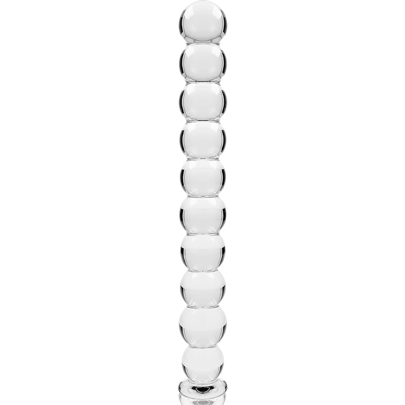 Chapelet anal verre 11 boules 21,5 cm — en situation