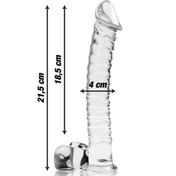 Gode verre XL 21,5 cm Ø 4 cm — Nebula N.23