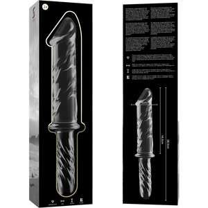Gode verre XXL 28,5 cm Ø 5 cm — texture visible