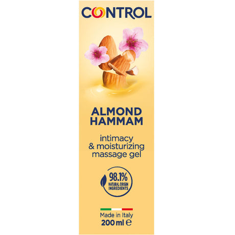 Gel massage intime 3-en-1 lait d'amande — Almond Hammam 200 ml · Control Lubes · Huiles neutres