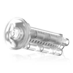 Gaine de rechange pour masturbateur Titan vue sous un angle incliné