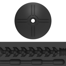 Détail de l'entrée et du tunnel nervuré de la gaine anale tight fit