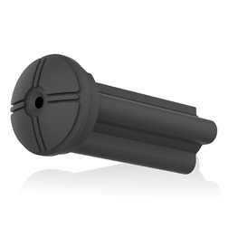 Gaine anale tight fit noire sous un angle incliné