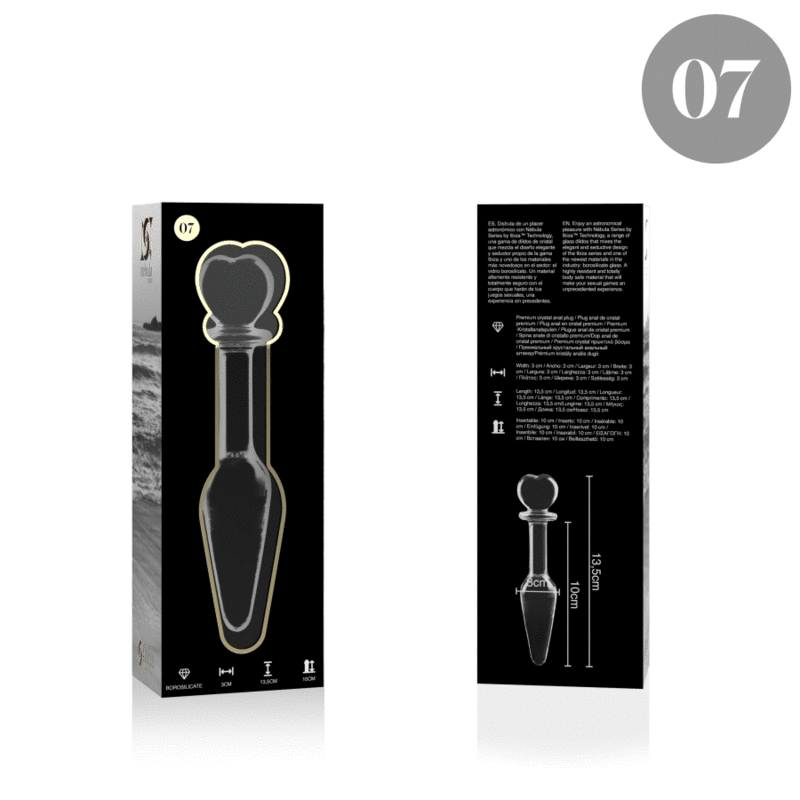 NEBULA SERIES BY IBIZA MODELO 7 PLUG CRISTAL TRANSPARENTE 135 CM O 3 CM