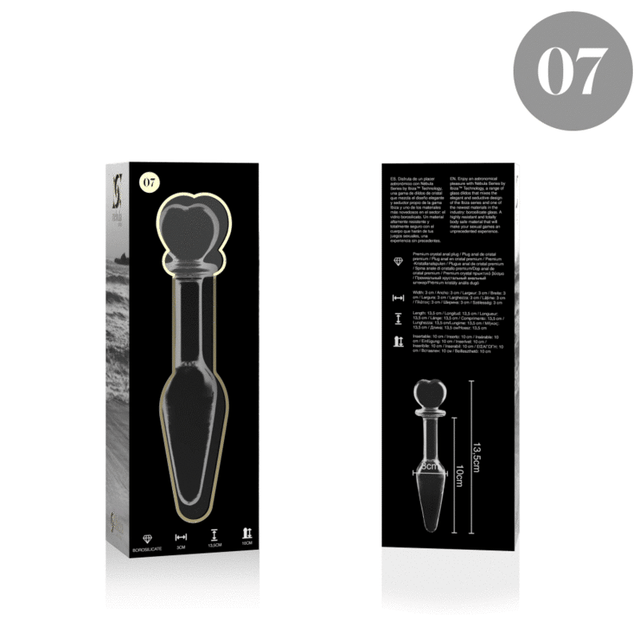 NEBULA SERIES BY IBIZA MODELO 7 PLUG CRISTAL TRANSPARENTE 135 CM O 3 CM