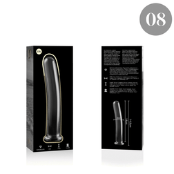 Gode réaliste Gode en verre 14,5 cm