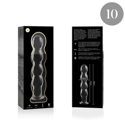 Gode réaliste Gode verre 4 boules graduées 16,5 cm
