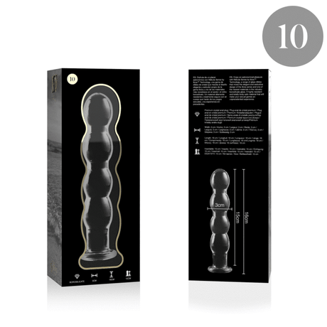 Gode verre 4 boules graduées 16,5 cm — Nebula N.10 · Nebula Series By Ibiza · Godes sans vibration