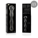 Gode en verre droit 18 cm Ø 3,5 cm — Nebula N.13 · Nebula Series By Ibiza · Godes sans vibration