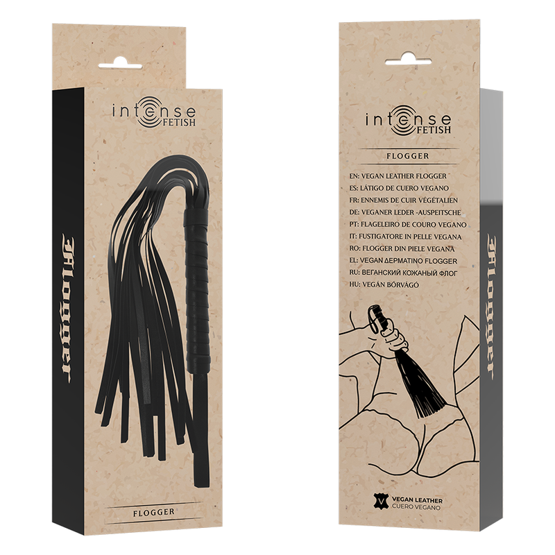 INTENSE FETISH FLOGGER EN CUIR VEGETALIEN