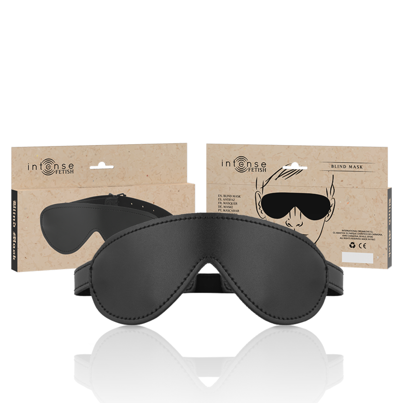 Masque pour les yeux en cuir végétal · Intense Fetish · Fetish & BDSM