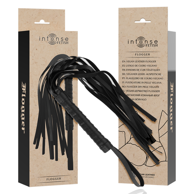 INTENSE FETISH FLOGGER EN CUIR VEGETALIEN