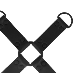 Détail de la base de l'accessoire cuir végan