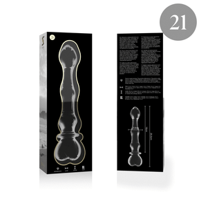 Gode en verre 20,5 cm Ø 3,5 cm format long — Nebula N.21 · Nebula Series By Ibiza · Godes sans vibration