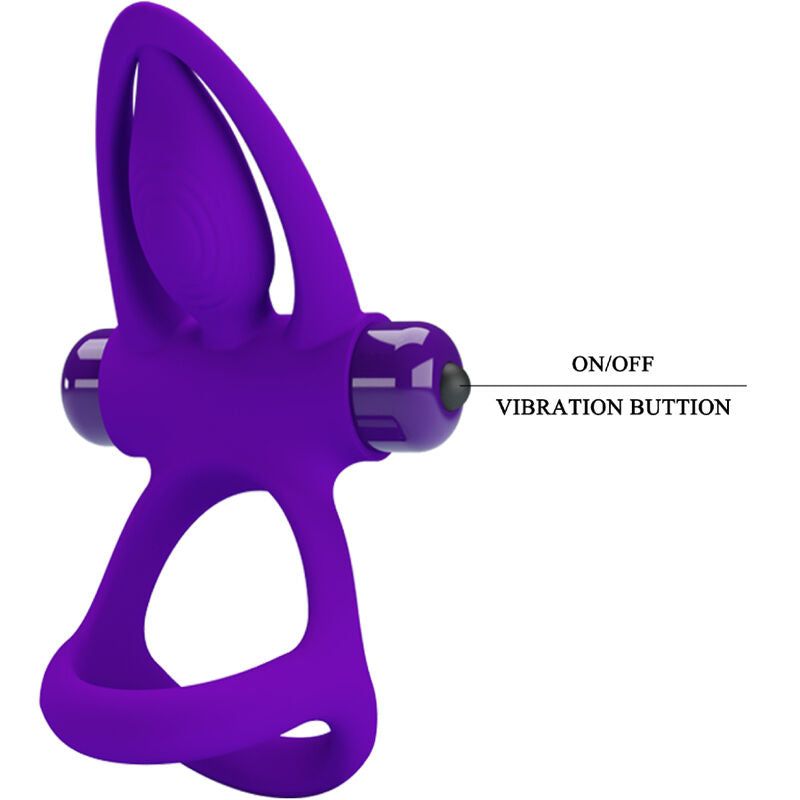 Cockring vibrant double anneau 10 modes — autre angle