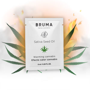 BRUMA HUILE DE GRAINES DE SATIVA GEL GLISSANT RECHAUFFANT SAVEUR DE CANNABIS 6 ML
