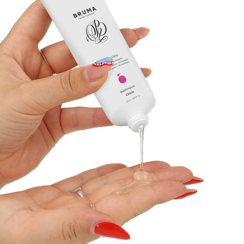 Lubrifiant parfum Bubblegum enrichi à l'aloe vera — vue de profil