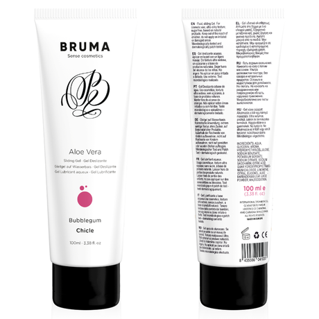 Lubrifiant parfum Bubblegum enrichi à l'aloe vera — gros plan