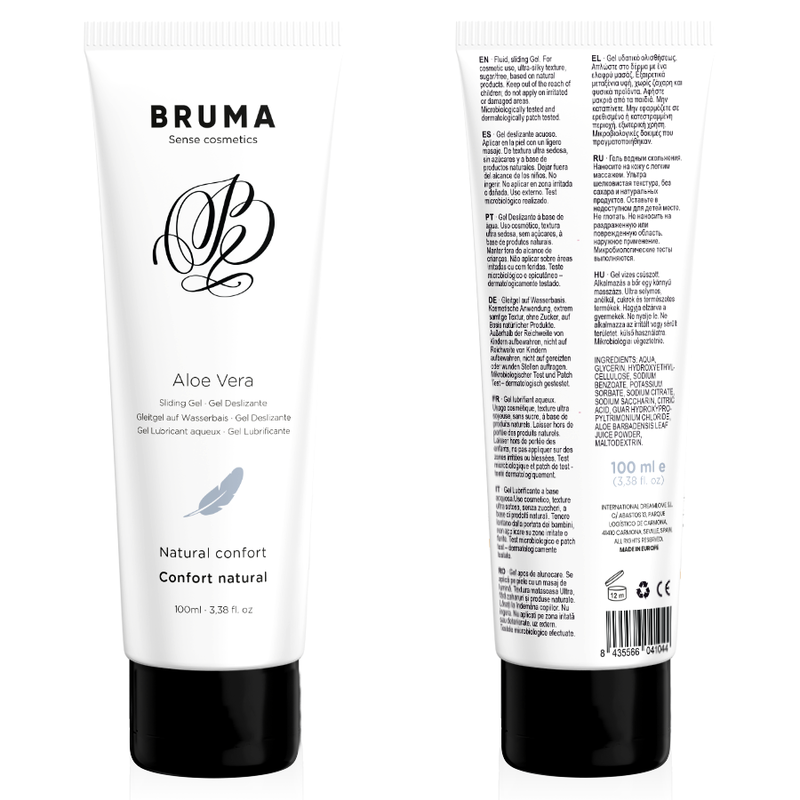 Lubrifiant naturel sans parfum enrichi en aloe vera — 100 ml · Bruma · Lubrifiants aromatisés