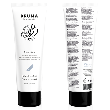 Lubrifiant naturel sans parfum enrichi en aloe vera — 100 ml · Bruma · Lubrifiants aromatisés